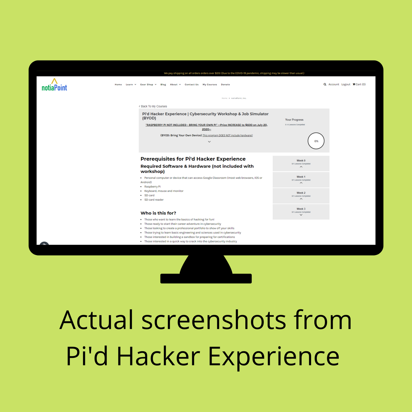 Pi'd Hacker Experience | Cybersecurity Workshop & Job Simulator (BYOD) - notiaPoint, Inc.